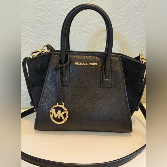 Michael Kors Black Handbag Avril XS Satchel Crossbody or best offer - Picture 1 of 12